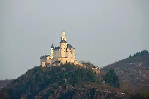 Fortified: Germany, Rhineland, Marksburg Castle. Rhine
