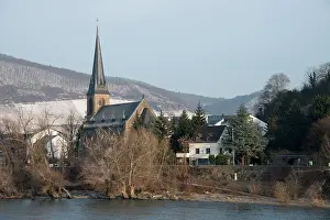 Koblenz: Germany, Rhineland, Rhine River near Koblenz
