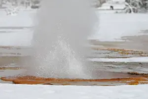Geysers: Geyser - in snow