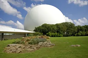Radar: Giant white radar dome communications centre