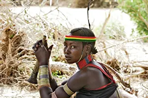 Hamer: Girl - Hamer tribe