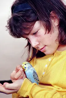 Undulatus: Girl and Her Parakeet
