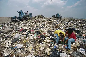 Tractors: Girls Rummaging Through Landfill