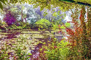 Famous: Giverny, France. Landscape view of Claude Monet's famous