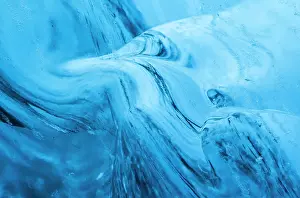 Curved: Glacial cave in the Breidamerkurjoekull