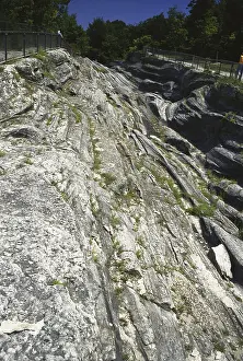 Striations: Glacial Grooves in Limestone