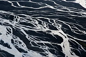 040321: The glacial river Markarfljot seen from the air