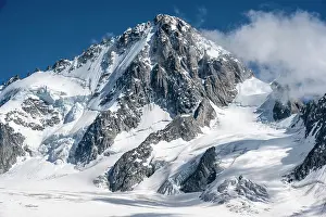 Aiguille: Glacier du Tour, glaciers and mountain peaks, high