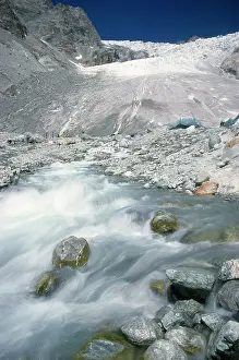 Headwaters: Glacier - Glacier Blanc & headwaters of River Durance