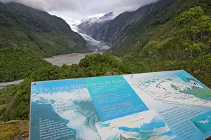 Information: Glacier - Information board on Franz Josef glacier