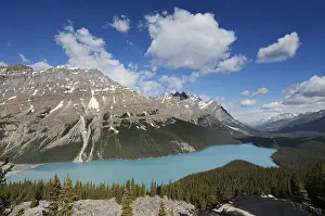 Roads: Glacier lake Peyto Lake, Icefields Parkway