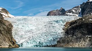 Prins: Glacier at Prins Christian Sund, Greenland, North