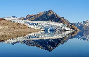 Strait: Glacier in the Sermiligaaq Fjord, Ammassalik, Danish