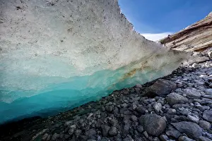Retreat: Glacier snout of Schlatenkees. The Schlatenkees