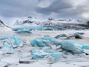 Melted: Glacier Svinafellsjoekul in Vatnajoekull NP duri