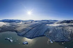 Glaciers: Glacier tongue of the Vatnajokull glacier