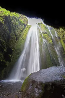 Hidden: Gljufrabui waterfall hidden inside a gorge - Iceland