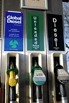 Pump: Global biodiesel sign on pump