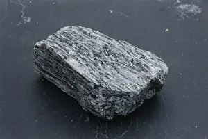 Foliated: Gneiss, a metamorphic rock