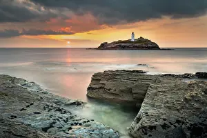 Godrevy: Godrevy - Sunset - Cornwall - UK