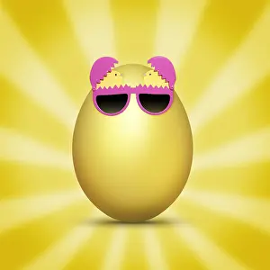 280219: Golden Egg with glasses Easter