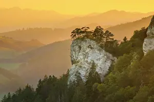 Lime: Golden evening light over the striking rocky head of Ankenba
