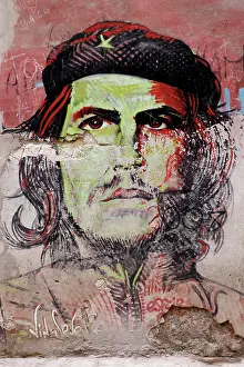 Graffiti: Graffiti portrait of Che Guevara on a wall