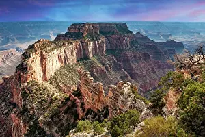 Royal: Grand Canyon North Rim, evening light, Cape Royal