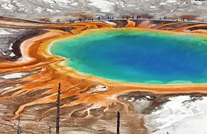 Midway: Grand Prismatic Spring Midway Geyser Basin, Yellowstone