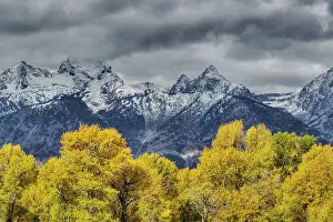 Tetons: Grand Teton Mountains with Autumn (Fall) colourGrand
