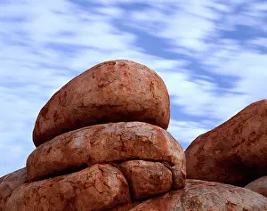 Aboriginal: Granite boulders in Karlwekarlwe Karlu Kalu.(Iround