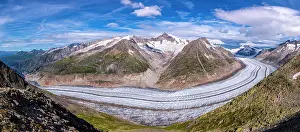 Jungfrau: The Great Aletsch glacier, Canton of Valais, Switzerland