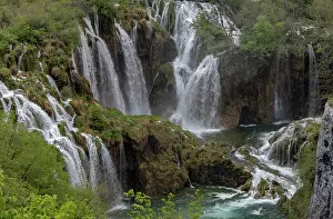 Plitvice: The Great Waterfall, or Veliki slap, in Plitvice