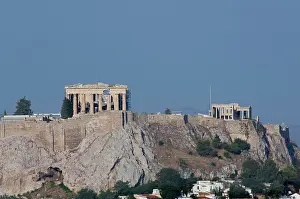 Negative: Greece, Athens. Downtown Athens view of