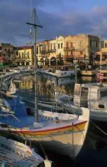 Crowded: Greece, Crete, Rethmynon, venetian harbor