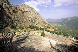 Amphitheatre: Greece, Delphi. Greek Theater (4c. - 2c