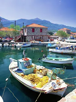Lesvos: Greece - Greek fishing port