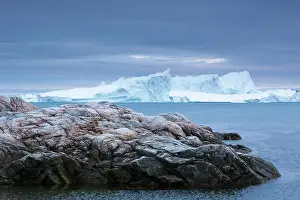 Disko: Greenland, Ilulissat, Icebergs calved from