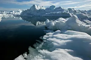 Peace: Greenland, Ilulissat, Icebergs from Jakobshavn