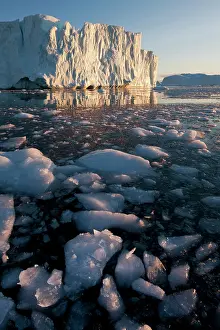 Sermeq: Greenland, Ilulissat, Midnight sun lights