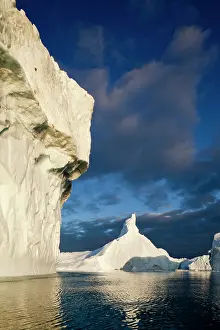Jakobshavn: Greenland, Ilulissat, Midnight sun lights