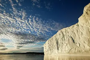 Jakobshavn: Greenland, Ilulissat, Midnight sun lights