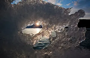 Midnight: Greenland, Ilulissat, Setting midnight sun