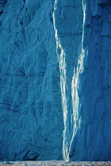 Disko: Greenland, Ilulissat, Setting sun lights
