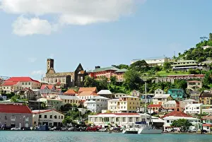 Rooftop: Grenada, St George, Carenage, view over