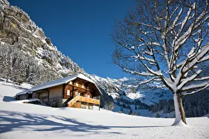 Bern: Griesalp and Steineberg in deep snow in