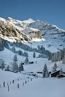 Bern: Griesalp and Steineberg in deep snow in