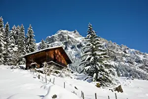 Bern: Griesalp and Steineberg in deep snow in