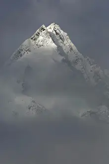 Austrian: Grossglockner summit with clouds, High Tauern National