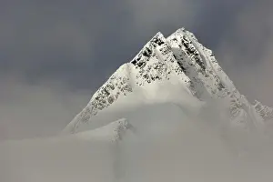 Austrian: Grossglockner summit with clouds, High Tauern National